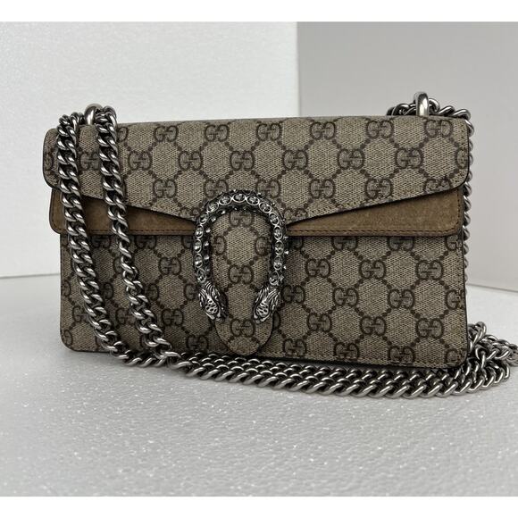 Gucci Supreme Canvas Dionysus Chain Strap Women’s Shoulder Bag - Picture 1 of 16